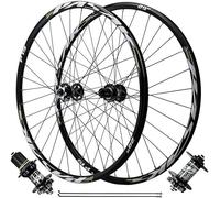 KUNYOS Juego De Ruedas para Bicicleta De Montaña 26 Pulgadas 27.5" 29" Freno De Disco 4 Rodamientos Sellados Ruedas Delantera Y Trasera Llanta 32H para Casete De 7-11 Velocidades,Grey qr,29inch