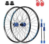 KUNYOS Juego De Ruedas para Bicicletas Ruedas para Bicicletas De 26, 27,5 Y 29 Pulgadas Montaña QR Freno De Disco Cassette 8, 9, 10, 11 Y 12 Velocidades Bujes con Rodamientos,Azul,29inch