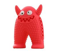 KUNYOS Juguetes for Perros, Monstruos de dentición, Juguetes educativos con Fugas Comida, Dispositivos Sonido, no se Pueden morder(Red)