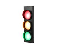 KUNYOS Lámpara de pared de semáforo con Control remoto LED luces de señal ajustables de 3 colores iluminación de decoración de restaurante Vintage(220V-240V)