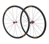 KUNYOS Llanta De Bicicleta De 40/50 Mm 700C De Aleación De Aluminio Juego De Ruedas De Bicicleta De Carretera Freno De Llanta Juego De Ruedas Rueda Trasera Rueda Delantera Radios 16/21,Rojo,50mm