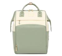 KUNYOS Mochila Cambiadora De Pañales De Moda, Bolsa De Pañales Portátil Impermeable De Gran Capacidad For Bebé Con Correas For Cochecito, Bolsa De Viaje Unisex De Color En Contraste(Green)