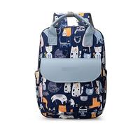 KUNYOS Mochila Cambiadora Estampada, Bolsa De Pañales For Bebé Con Aislamiento De Gran Capacidad, Con Correas For Cochecito, Conveniente For Viajar Con Niños, Bolsa De Viaje Unisex(H)