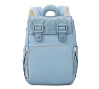 KUNYOS Mochila For Cambiar Pañales De Bebé, Área Almacenamiento Biberones Aislada, Bolsa For Con Clasificación Múltiples Compartimentos, Tela Impermeable Y Resistente A La Suciedad(Blue)