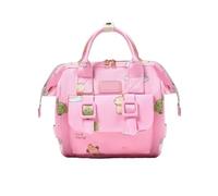KUNYOS Mochila Pequeña For Cambiar Pañales De Bebé, Bolsa Almacenamiento Con Particiones, Liviana For Madre Y, Mini For, Adecuada For Viajes Cortos Diarios For Padres Una Buena Opción Regalo(Pink)