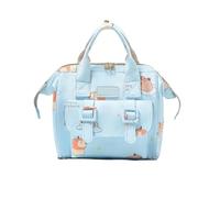 KUNYOS Mochila Pequeña For Cambiar Pañales De Bebé, Bolsa Almacenamiento Con Particiones, Liviana For Madre Y, Mini For, Adecuada For Viajes Cortos Diarios For Padres Una Buena Opción Regalo(Blue)
