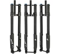 KUNYOS Mountain Bike Suspension Horquilla Invertida 26 27.5 29 DH MTB Air Fork Recorrido 160Mm Rebote Ajustable Doble Hombro Recto Horquilla Delantera Bloqueo Manual 15 * 110Mm Boost