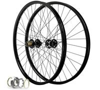 KUNYOS Mountain Bike Wheels 26/27.5/29 Inch, Aluminum Alloy Disc Brake Cycling Rear Sleeve Wheel 142Mm Wheels 32H Rim for 8-12 Speed Cassette 2150G,Negro,27.5inch