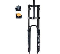 KUNYOS MTB Horquilla De Suspensión 26 27.5 Pulgadas 29 Er Aleación De Magnesio Doble Hombro DH Downhill Mountain Bike Air Fork Travel 160Mm,Negro,29inch