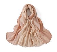 KUNYOS Pañuelo For La Cabeza Tipo Hiyab, Transpirable, De Jersey Arrugado Y Sencillo, For Mujeres Musulmanas(Light pink)