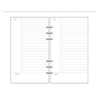 KUNYOS Papel de impresión A5 A6 A7 for cuaderno en espiral, planificador, diario semanal, páginas de cuadrícula en blanco(Cornell,A6)