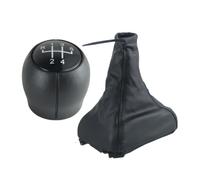 KUNYOS Pomo Con Cubierta Palanca De Cambios Manual Para Opel Para Astra F 1991 1992 1993 1994 1995 1996 1997 Cuero ABS/PU 5 Velocidades Cromo/Negro Con Estilo Perilla De Cambios(2Pcs C)