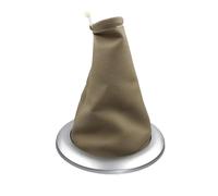 KUNYOS Pomo de cambio de cuero Para Megane 2 MK2 II Sport Tourer 2002-09 Oferta Perilla De Cambio Marchas Manual Para Coche Funda Cubierta Bota Polaina(Beige Silver)