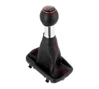 KUNYOS Pomos Para Palanca De Coche Para A3 S3 Car Gear Head Red Line Juego de cubierta antipolvo para palanca de cambios de 5 y 6 velocidades Palanca de cambios Funda protectora(5S)