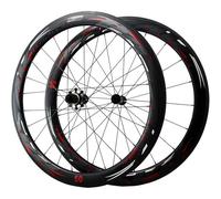 KUNYOS Ruedas De Bicicleta De Carretera Carbono 700C Llanta para Cubierta Freno En V 40/50/55 Mm Ruedas De Bicicleta Carreras 25 Mm Ancho 45# Radios Sólo 1830G Mate,40mm