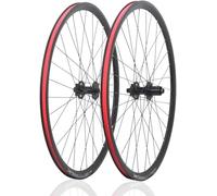 KUNYOS Ruedas de Disco 700C para Bicicleta de Carretera/Gravel 12X100/12X142mm de aleación de Aluminio, bujes con Eje pasante HG Casette 32H para 7/8/9/10/11/12 velocidades 120 clics