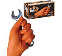 Kunzer Tiger Grip M 100 unidades de guantes desechables de nitrilo tamaño (guantes): M EN 374, EN 455
