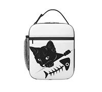 KUOAICY Linda bolsa de almuerzo para gatos, reutilizable, aislante, para niños, niñas, oficina, playa, picnic