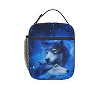 KUOAICY Lonchera de lobo reutilizable con aislamiento térmico para niños y niñas, playa, picnic, viajes
