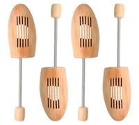 KUOGAS 2 Pares de Tensores para Zapatos de Hombre y Mujer, Hechos de Madera de Pino Natural, Antirugas, Transpirables, Tamaños Disponibles, Aptos para Zapatos de Cuero, Zapatillas y Botas