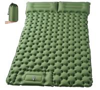 KUOGAS Esterilla Camping 2 Personas, Colchoneta Camping Ampliado y Grueso, Inflable con Bomba de Aire a Pedal, Colchoneta Ultraligera y Portátil, Ideal para Playa, Senderismo