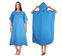 KUOGAS Poncho De Toalla, 110x74cm De Microfibra De Surf, Poncho De Ducha De Secado RáPido, Ayuda Larga para Cambiar PañAles con Capucha, Adecuado para Hombres Y Mujeres, Adecuado para La Playa
