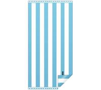 KUOGAS Toalla Playa XXL 90×180 cm, Toalla Grande de Microfibra de Secado RáPido, Toalla de BañO Sin Arena, Manta de Playa Mujer (Azul Claro)