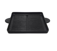KUOKO - Grill de Cerámica Rectangular | Parrilla Grill para Cocinar en Horno, Gas, Vitrocerámica y Barbacoa | Cocción Uniforme, Saludable y Sin Tóxicos | Retención de Calor Superior
