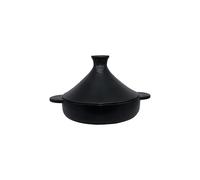 KUOKO - Tajín de Cerámica Ø29,5 cm | Tajín Antracita para Cocinar Platos Saludables al Vapor | Cacerola para Cocina, Gas, Horno y Vitrocerámica | Cocción Tradicional con Cerámica