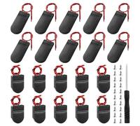 KUOQIY 20 Piezas 1x3V + 2x3V Botón de Moneda de Batería Caja, CR2032 Soporte de Bateria con Interruptor, CR2032 Portapilas 2 Celda 3V Botón Portapilas, con Destornillador y Tornillos, Negro