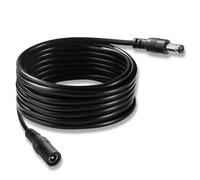 KUOQIY 5m 5.5x2.1 mm 24V 12V Prolongador Alimentacion DC, Cable de Extensión de Alimentación Macho Hembra 22AWG, para Cámara de Seguridad CCTV, Negro