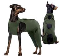 Kuoser Combinaison de convalescence para perro post-cirugía, alternativa cómoda en cono, evita que el perro lame, combinación de convalecencia para mascotas después de una cirugía,