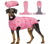 Kuoser Mameluco de recuperación quirúrgica para perros XL, traje suave para perros hembras y machos