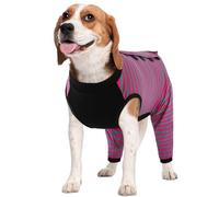 Kuoser Traje de recuperación de cirugía para perros, traje corporal para piernas traseras femeninas, color rosa, talla XL