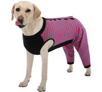 Kuoser Traje de recuperación de cirugía para perros, traje corporal para piernas traseras femeninas, color rosa, talla XL