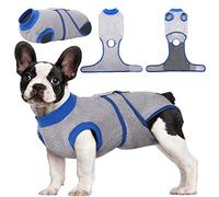 Kuoser Traje de recuperación de perro para hombre/mujer, camiseta para cachorros después de la cirugía, alternativa de cuello electrónico para mascotas pequeño, mediano y grande