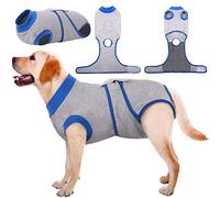 Kuoser Traje de recuperación de perro para hombre/mujer, camiseta para cachorros después de la cirugía, alternativa de cuello electrónico para mascotas pequeño, mediano y grande