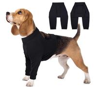 Kuoser XS - Traje de recuperación quirúrgica para perros con patas - Mameluco médico para perras, protector de codos y patas, manga protectora para las patas delanteras después de la cirugía, camisa