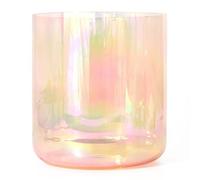 KUOYTT Cuenco de Cristal de alquimia para el Chakra de la Corona, Nota B, 432 Hz, 7 Pulgadas, para meditación de Yoga y sanación con Sonido, Cuenco de Cuarzo de Colores para Chakras con p