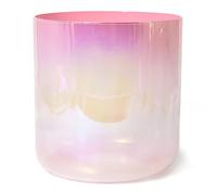 KUOYTT Cuenco de Cristal de alquimia para el Chakra raíz con Nota C de 7 Pulgadas y 432 Hz para meditación de Yoga y sanación con Sonido, Cuenco de Sonido de Cuarzo de Colores con percuto