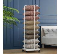 KUOYTT Estante de exhibición de Almohadas para Uso Comercial o doméstico Estante de exhibición de Almohadas fácil de Mover, Carrito de Almacenamiento de Almohadas Resistente, Estante de a