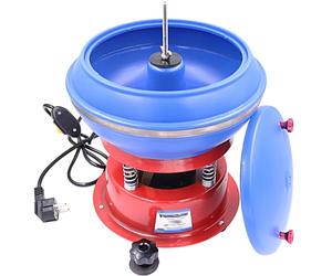 KUOYTT Máquina pulidora vibratoria de 3,5 l para pulir Piezas de Metal, pulidora de Banco, pulidora eléctrica de sobremesa de 220 V y 90 W para Joyas, pulidora para Gemas y artesanías de