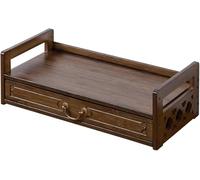 KUOYTT Mesa de meditación de Altar con cajón, Mesa de Altar Espiritual de bambú, Mesa Budista Relajante, Mesa de té para oración, adivinación, adoración, Espacio Espiritual Personal
