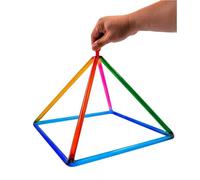 KUOYTT Pirámide de Cristal con Colores del Arco Iris, Cuenco de Sonido para Chakras, Regalo para meditación de Yoga y sanación con Sonido, con percutor de acrílico y Maleta Gratis (10 pul