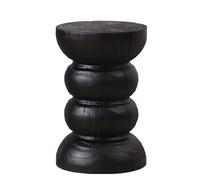 KUOYTT Taburete de Madera con Forma de tocón de árbol, Mesa Auxiliar rústica, Mesa Auxiliar con Forma de tocón de Madera, mesas de Centro pequeñas, taburetes de jardín Decorativos Natural