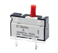 Kuoyuh - Disyuntor de inventario, interruptor de protección contra sobrecarga, serie 91, 0,5 A, 1 A, 1,5 A, tubería 3 A, 4 A, 5 A, SNAP7 A, 8 A, 9 A,(2A)