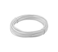 Kupferlitze isoliert, 10m, 1x0,14mm, weiß 10m weiß