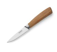 Kuppels Cuchillo de cocina WOOD | longitud de la hoja 9 cm | cuchillo de cocina afilado con mango de madera de acacia | hoja de acero inoxidable endurecido | cuchillo de cocina para un corte preciso |