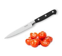 Kuppels SOLID - Cuchillo para tomates con filo ondulado (hoja de 12,5 cm, muy afilado y cortado, pulido e inoxidable, multiusos, para verduras o tomates)