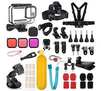 Kuptone 52 IN 1 Accesorios para GoPro HERO12/11/10/9 Black, Carcasa Impermeable+Filtros para Buceo+Funda de Silicona+Ventosa/Soporte para Bicicleta +Accesorio Flotante para GoPro12/11/10/9